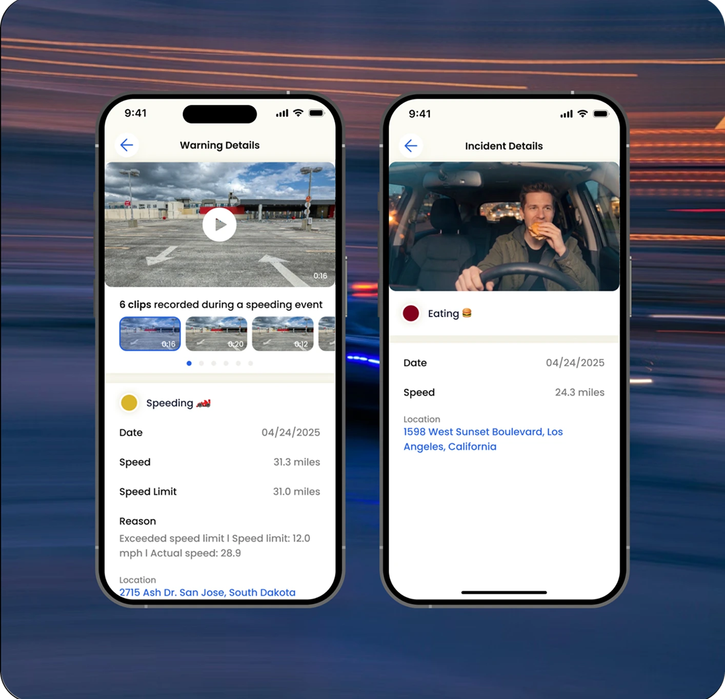 Photo & video, every violation